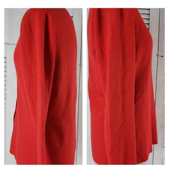 Ann Taylor Loft Red Cardigan Button Front Sweater - Picture 3 of 6